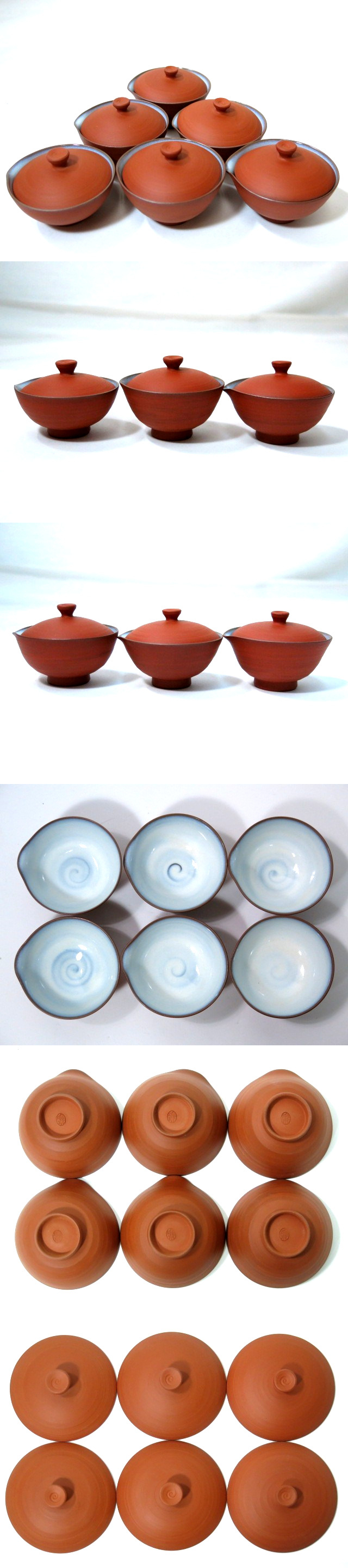 G084 F 常滑暁窯 暁甫 作 朱泥釣釉烏竜茶 ススリ 茶碗 共箱